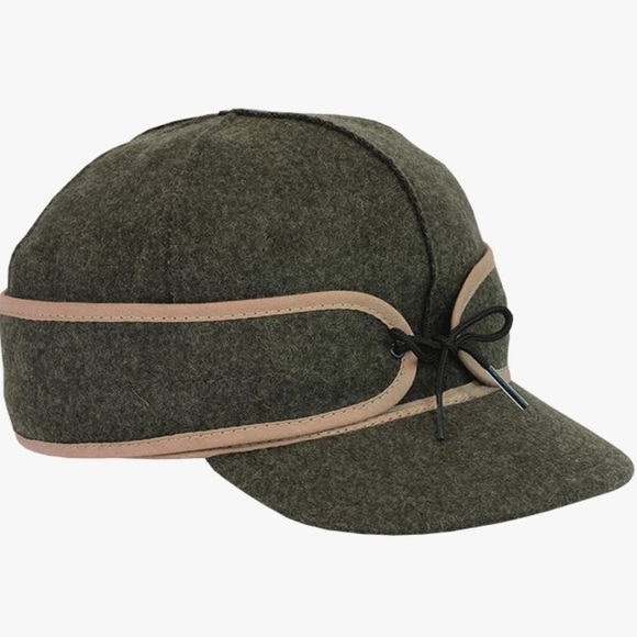 Stormy Kromer Other - Stormy Kromer Mackinaw Hat Men’s 7 1/4 Olive Green Hunting Wool Blend Hat